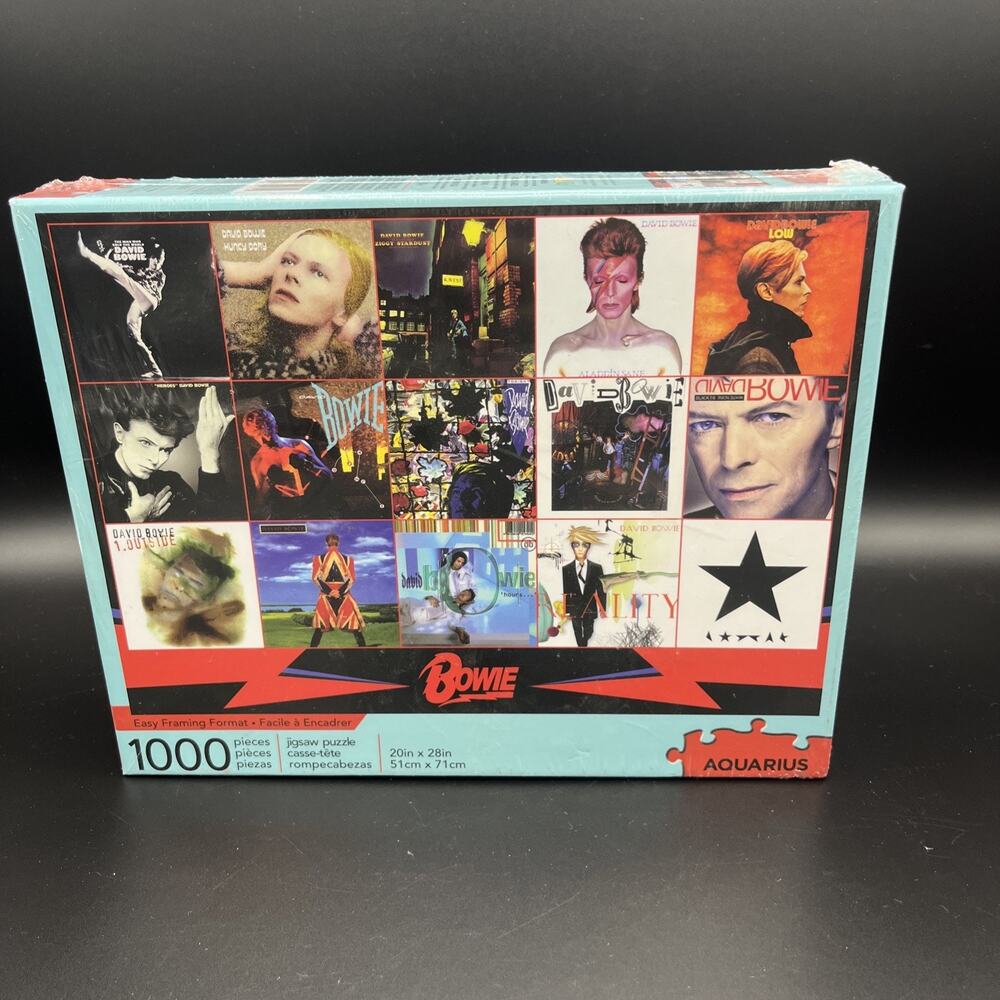 David Bowie Albums 1000 Piece Jigsaw Puzzle 20x28 Aquarius New Sealed